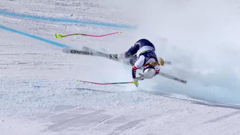 Lindsey Vonn in stable condition after surgery on broken left leg following crash in Olympic final