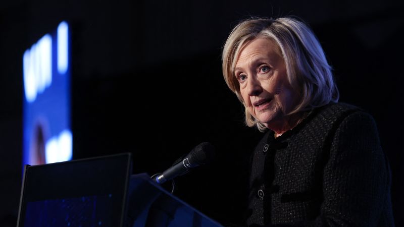 Hillary Clinton accuses Trump administration of a ‘cover-up’ over its handling of Epstein documents