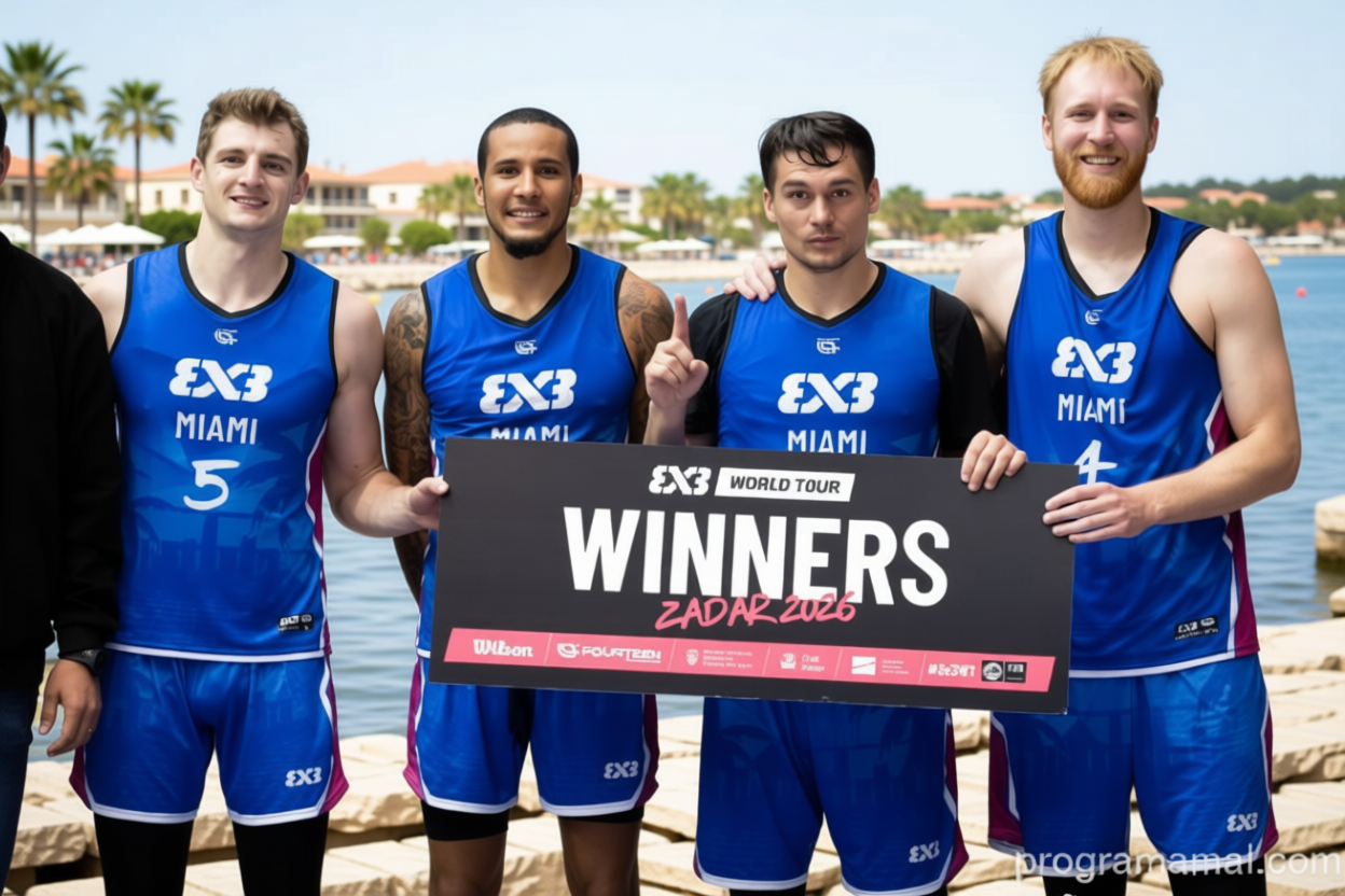 Miami juara FIBA 3×3 World Tour Zadar usai tekuk Amsterdam