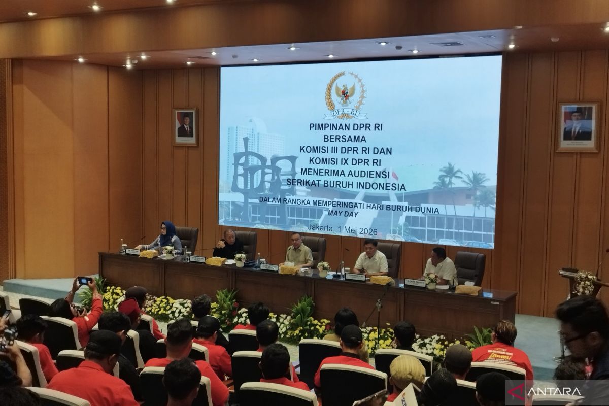 What Happened During: Dasco dan jajaran DPR terima aliansi Gebrak saat Hari Buruh 2026