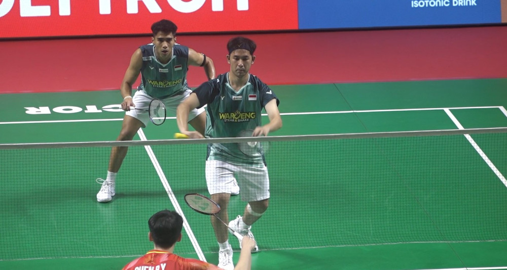 Indonesia amankan satu tiket final ganda putra Indonesia Open 2026