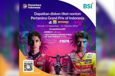 BYOND by BSI Hadirkan Promo Tiket MotoGP Mandalika, Diskon hingga Rp375 Ribu