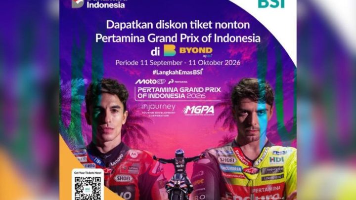 BYOND by BSI Hadirkan Promo Tiket MotoGP Mandalika, Diskon hingga Rp375 Ribu