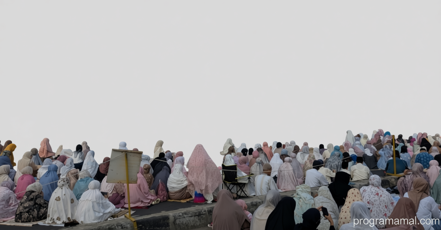 Jemaah Muhammadiyah Padati Menteng Raya Tunaikan Salat Idulfitri 1447 H