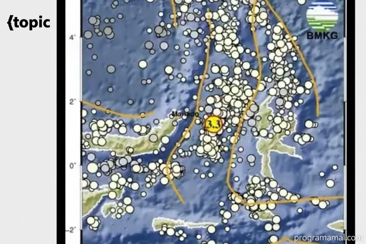 Menghadapi Tantangan: Gempa dangkal magnitudo 3,3 guncang Kota Bitung Sulut