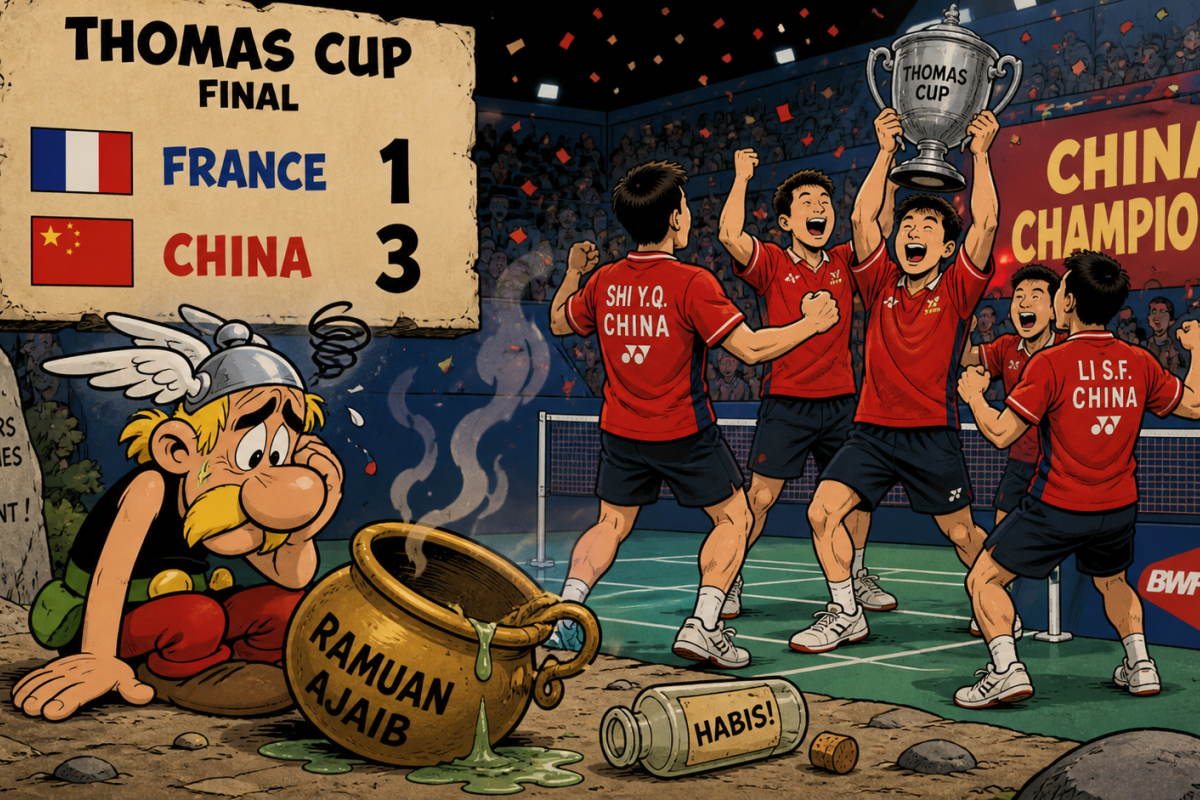 Special Plan: Asterix kehabisan ramuan ajaib di final Piala Thomas