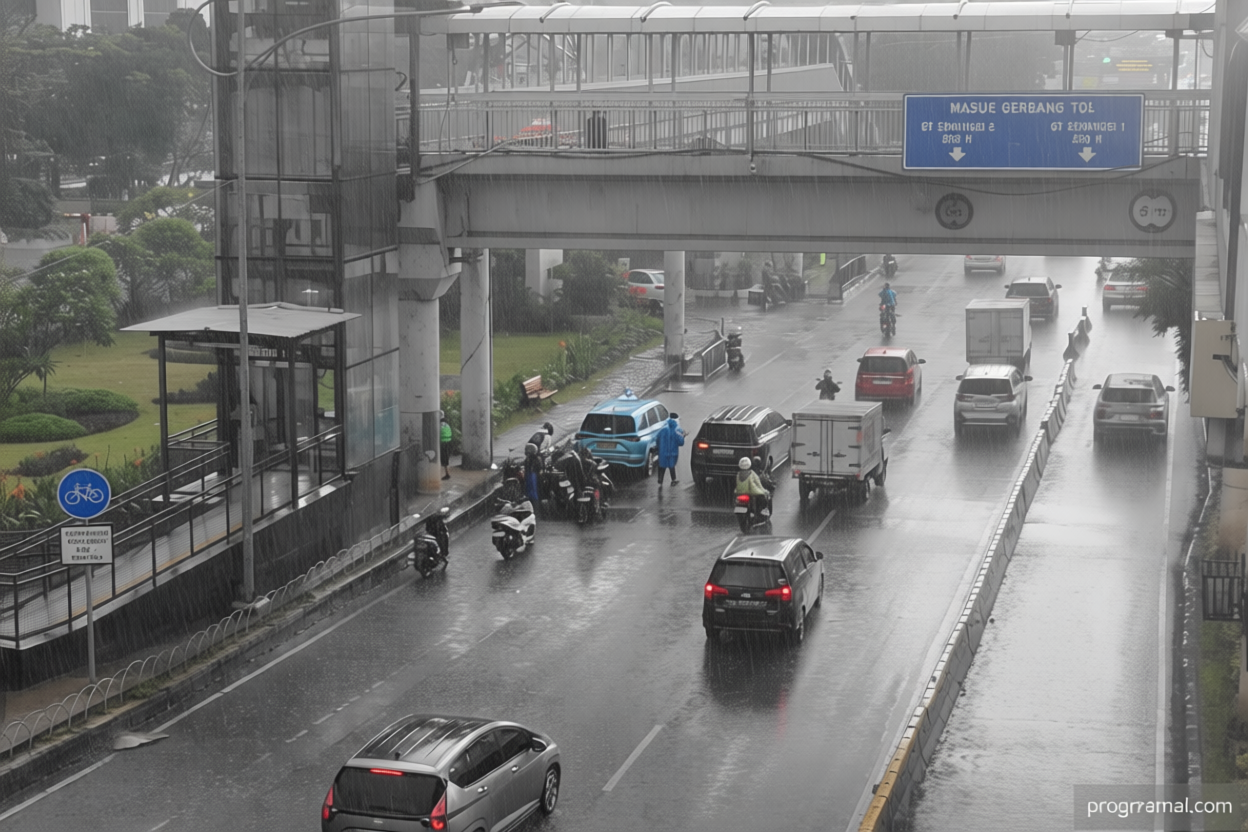 Rabu – sebagian Jakarta diprediksi hujan ringan pada sore hari
