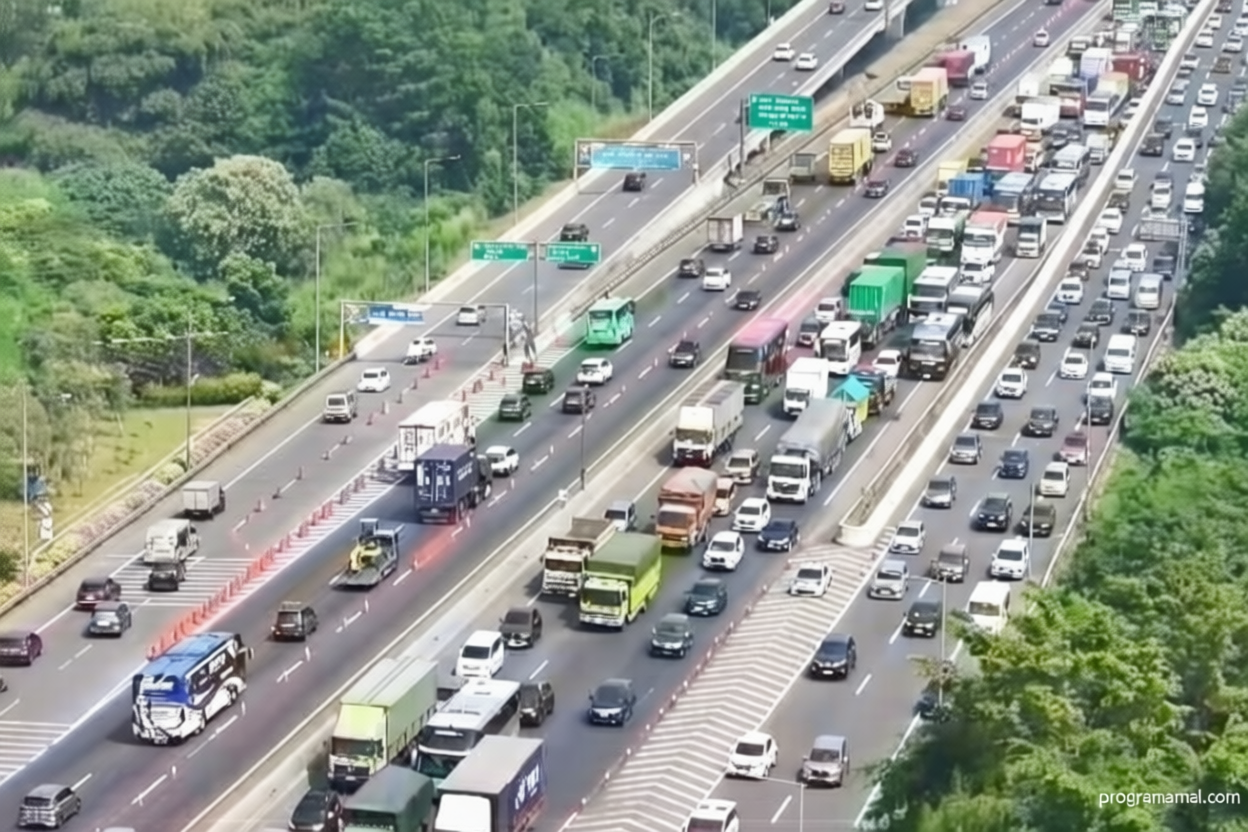 Latest Program: Volume kendaraan di Tol Japek naik saat libur panjang