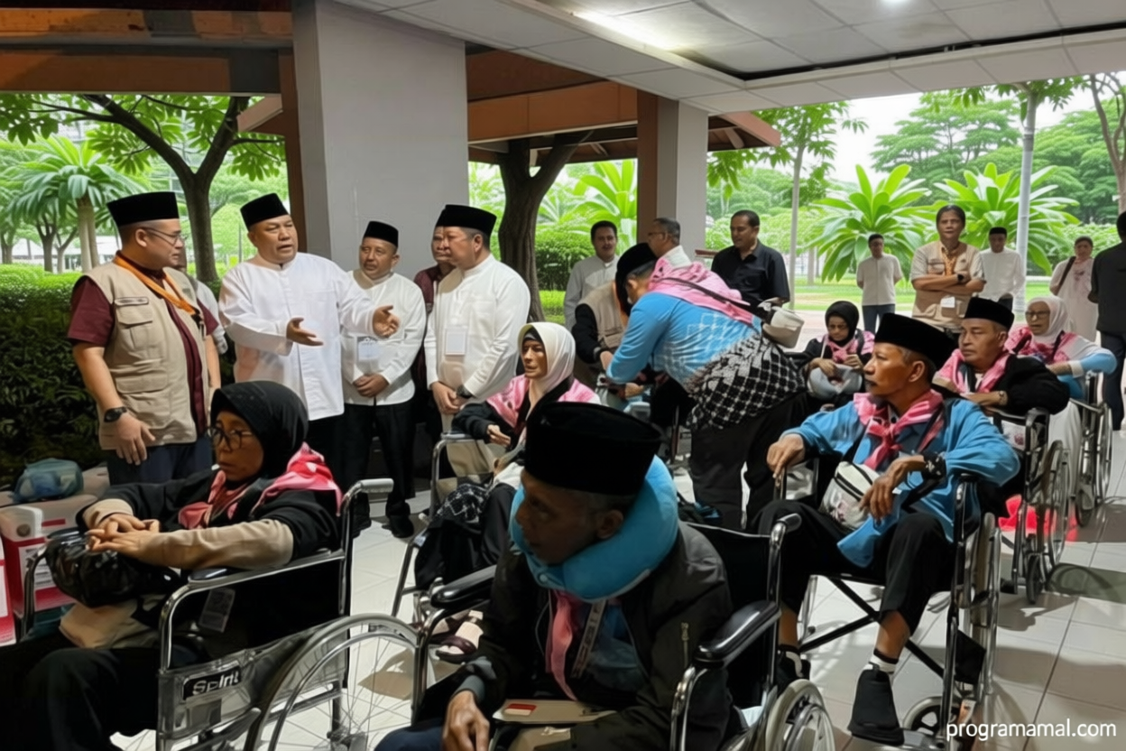 4.357 calon haji gelombang pertama asal Riau telah berangkat ke Makkah