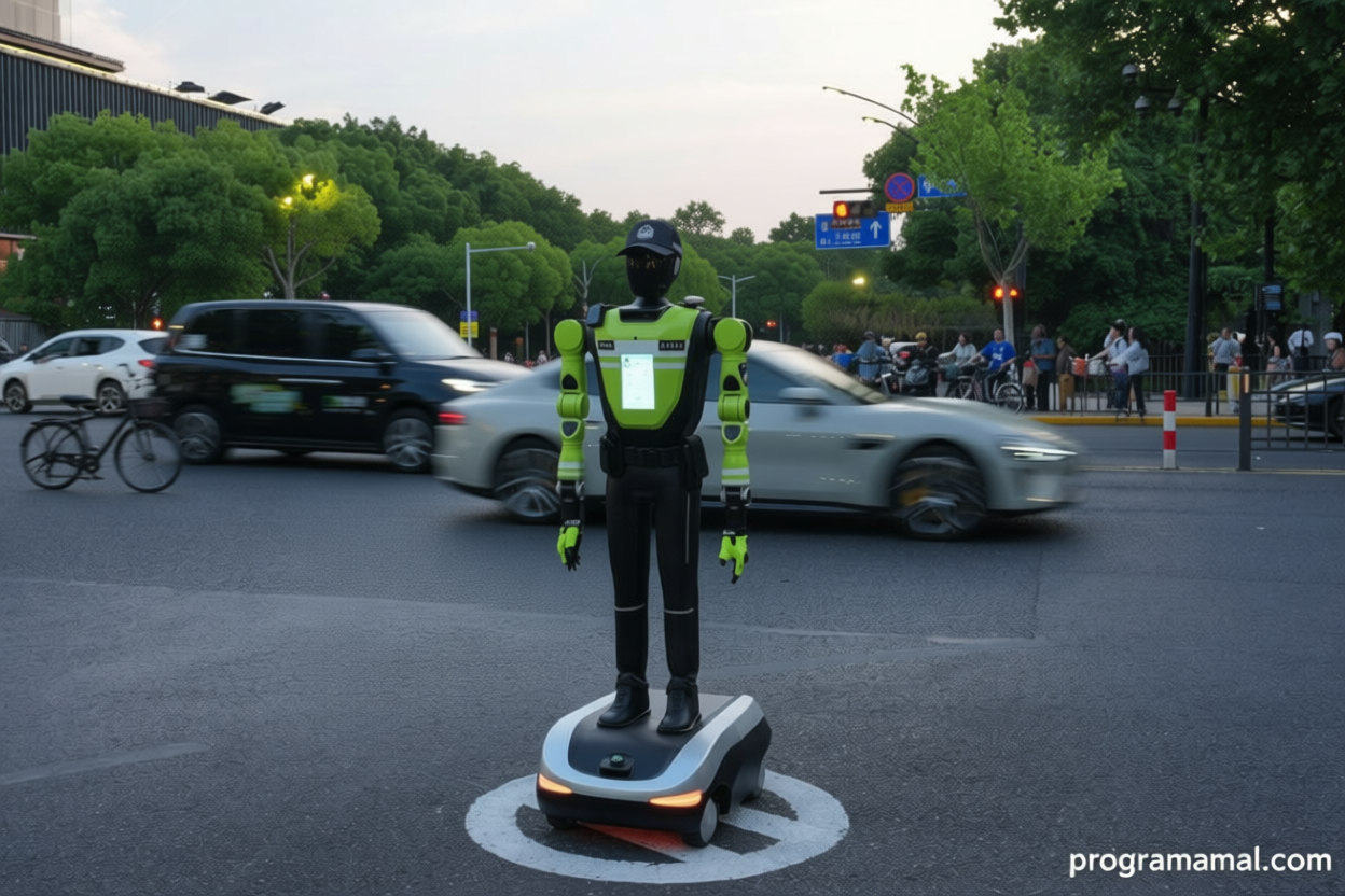 Menengok robot cerdas untuk atur Lalu Lintas di Hubin – China