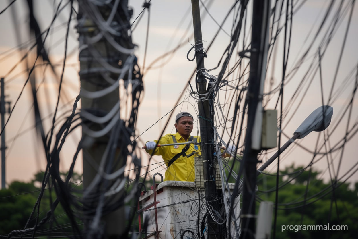 Penataan kabel jaringan utilitas di Jakarta Barat ditargetkan mencapai 12,2 kilometer pada 2026