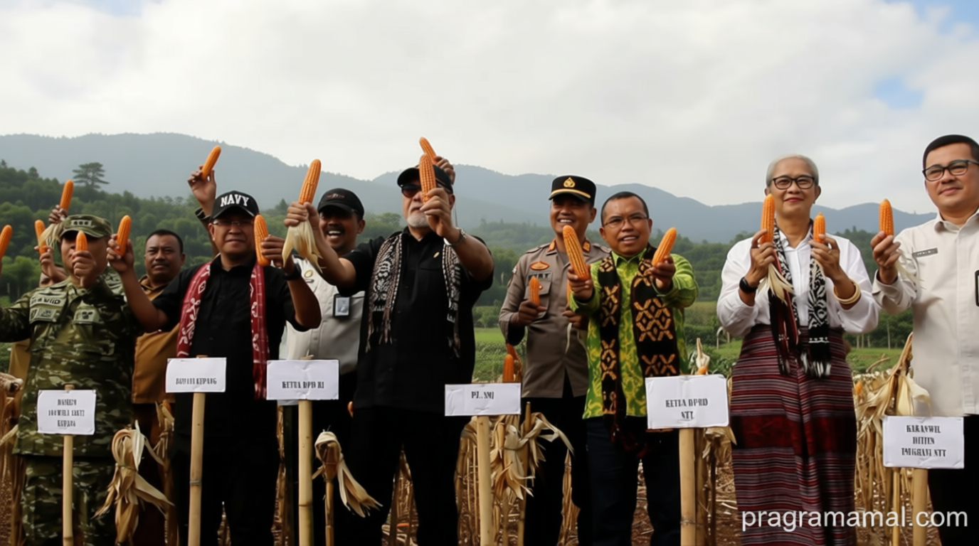 New Policy: Ditjenpas NTT panen raya jagung di kebun lapas demi ketahanan pangan