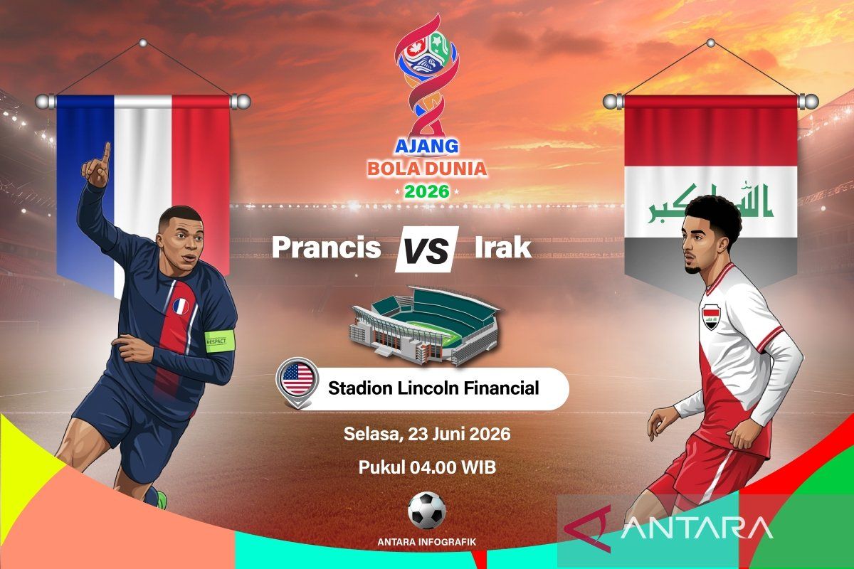 Susunan pemain Prancis vs Irak: Les Blues ingin segera segel 32 besar