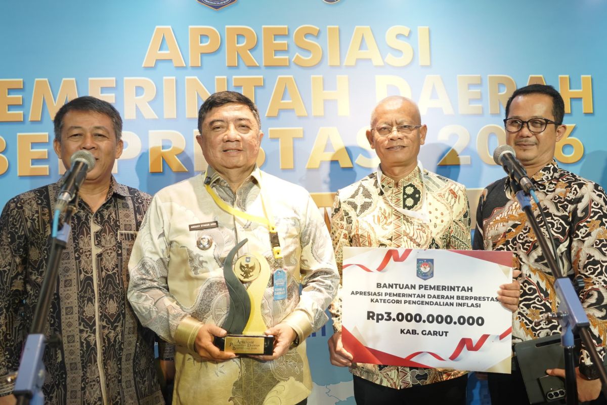 Garut raih Kabupaten Terbaik I Pengendalian Inflasi Regional Jawa-Bali
