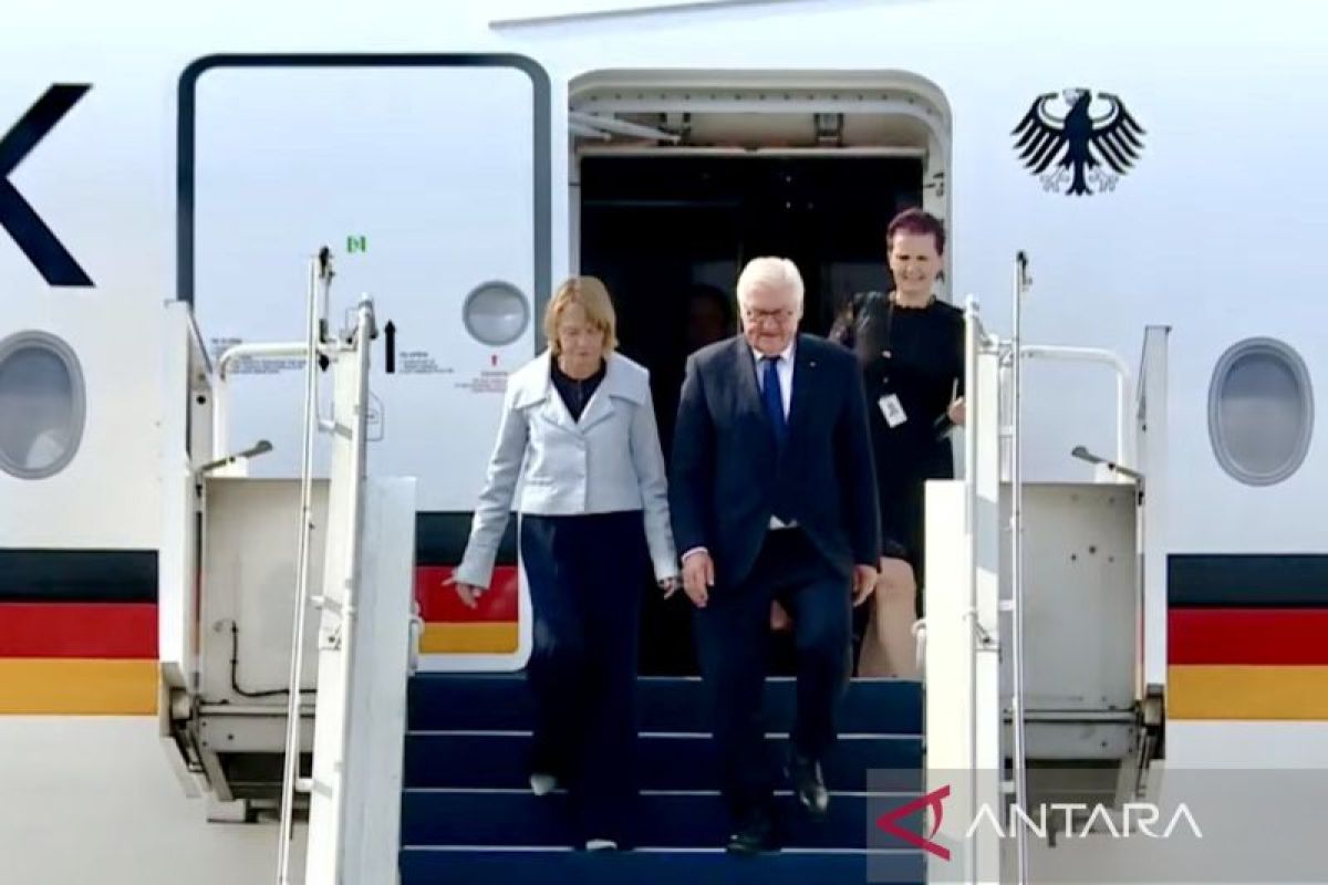 Meeting Results: Presiden Jerman tiba di Jakarta disambut oleh pasukan jajar kehormatan