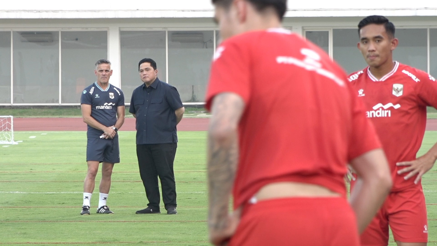 Ketum PSSI tinjau latihan Timnas Indonesia jelang laga kontra Mozambik