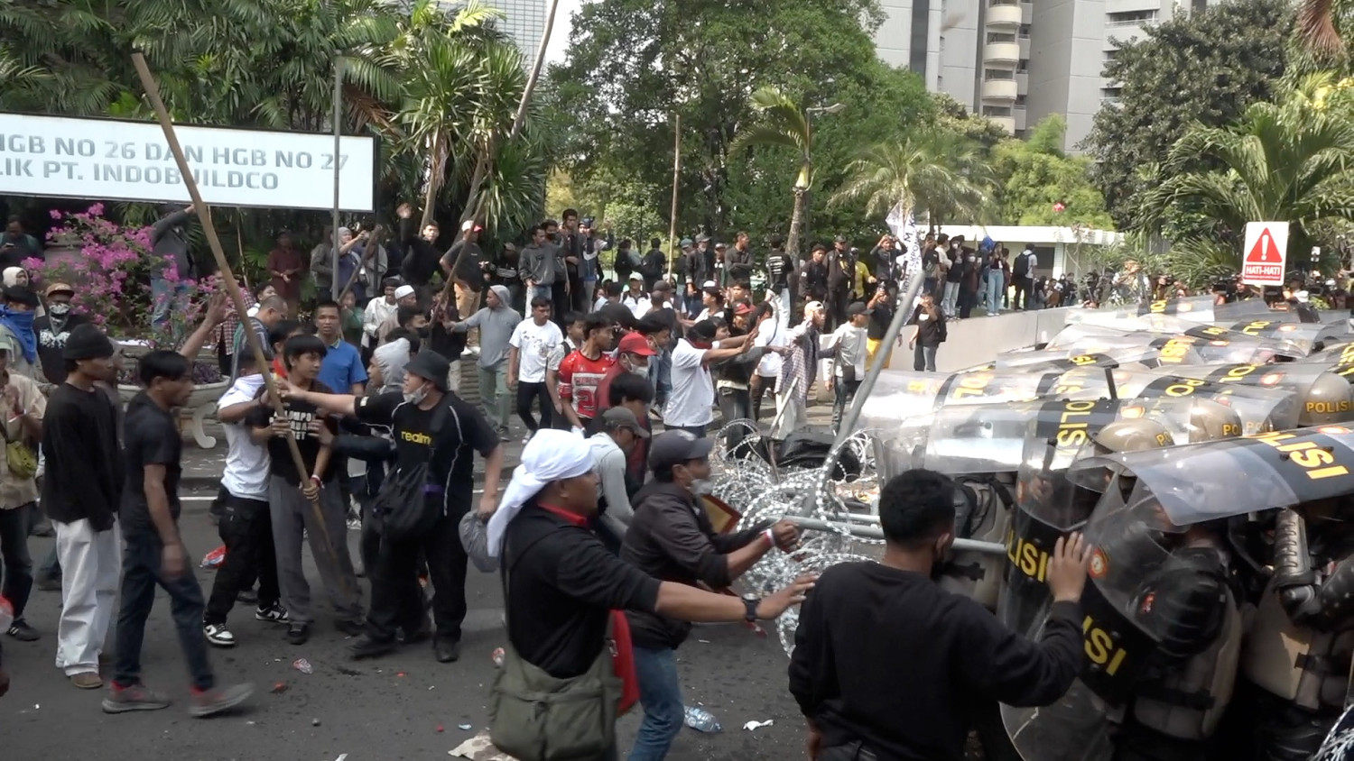 Polisi: Peserta aksi penolakan lahan eks Hotel Sultan bukan karyawan