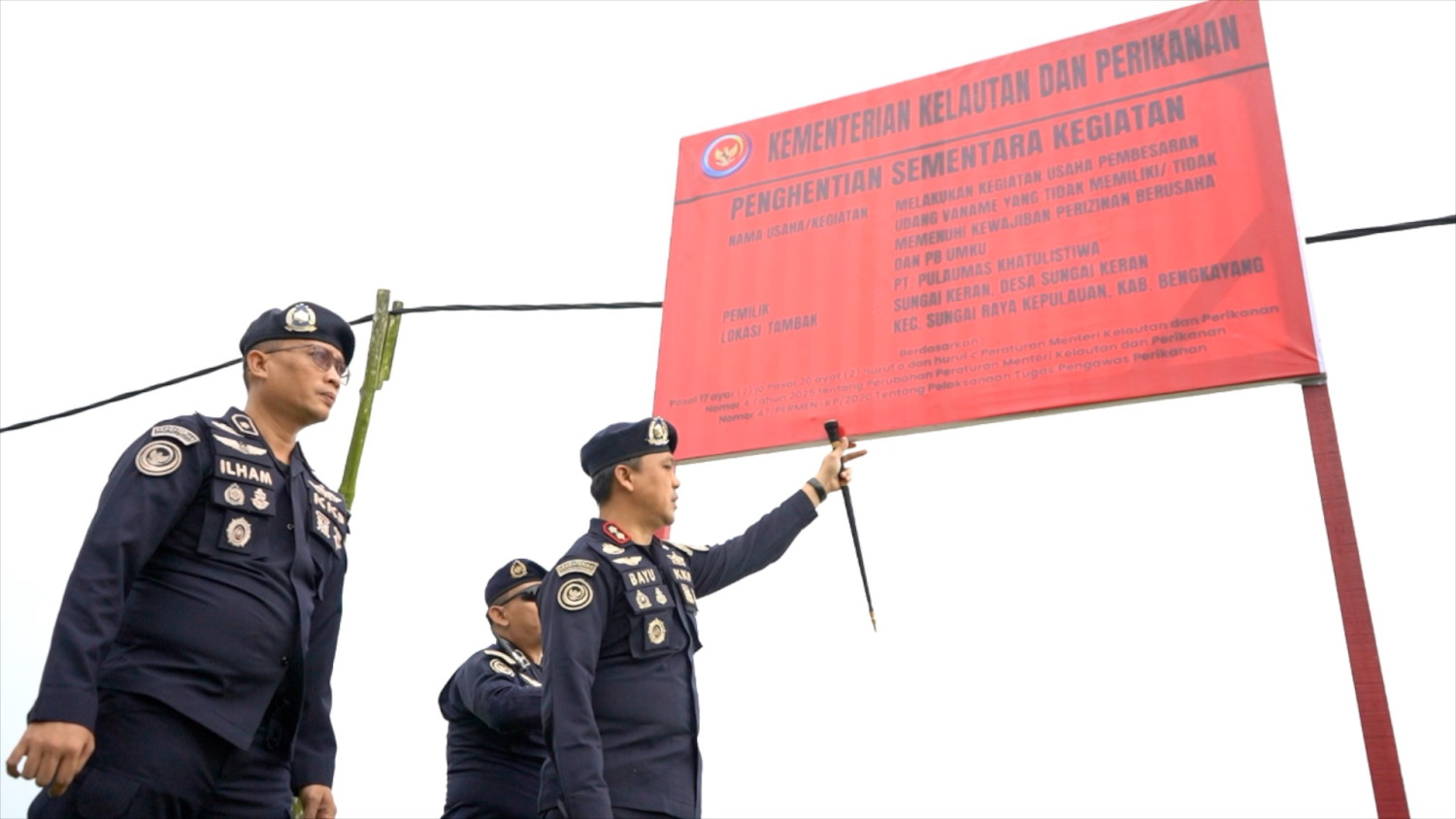 PSDKP Pontianak segel empat tambak udang tanpa izin di Kalbar