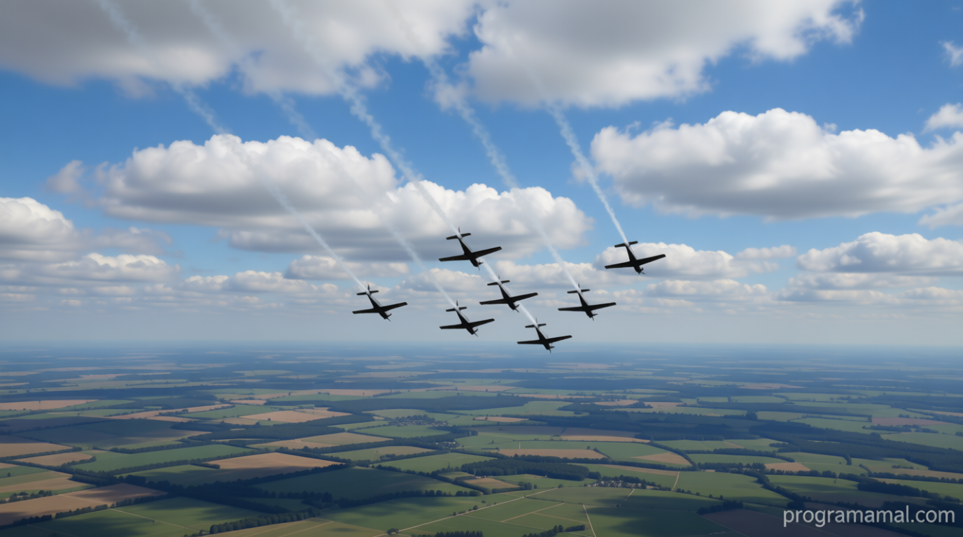 What Happened During: Atraksi udara Jupiter Aerobatic Team TNI AU pukau warga Banjarbaru