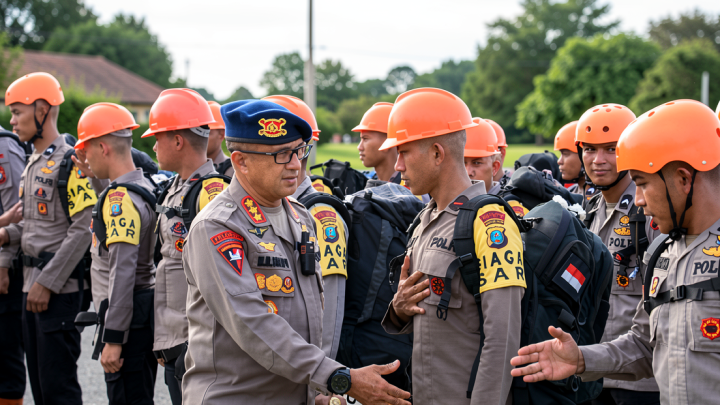 Brimob kerahkan 100 personel bantu warga terdampak erupsi Sinabung