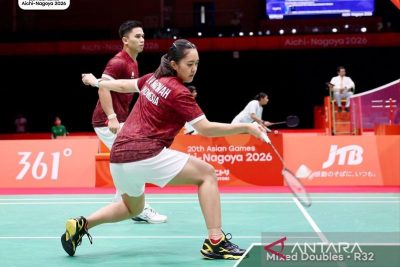 Debutan di Asian Games, Amri/Nita sukses capai partai puncak