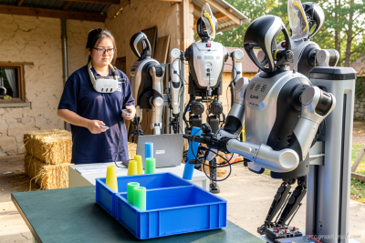 Galeri fasilitas pelatihan robot humanoid terbaru di Cixi, Zhejiang